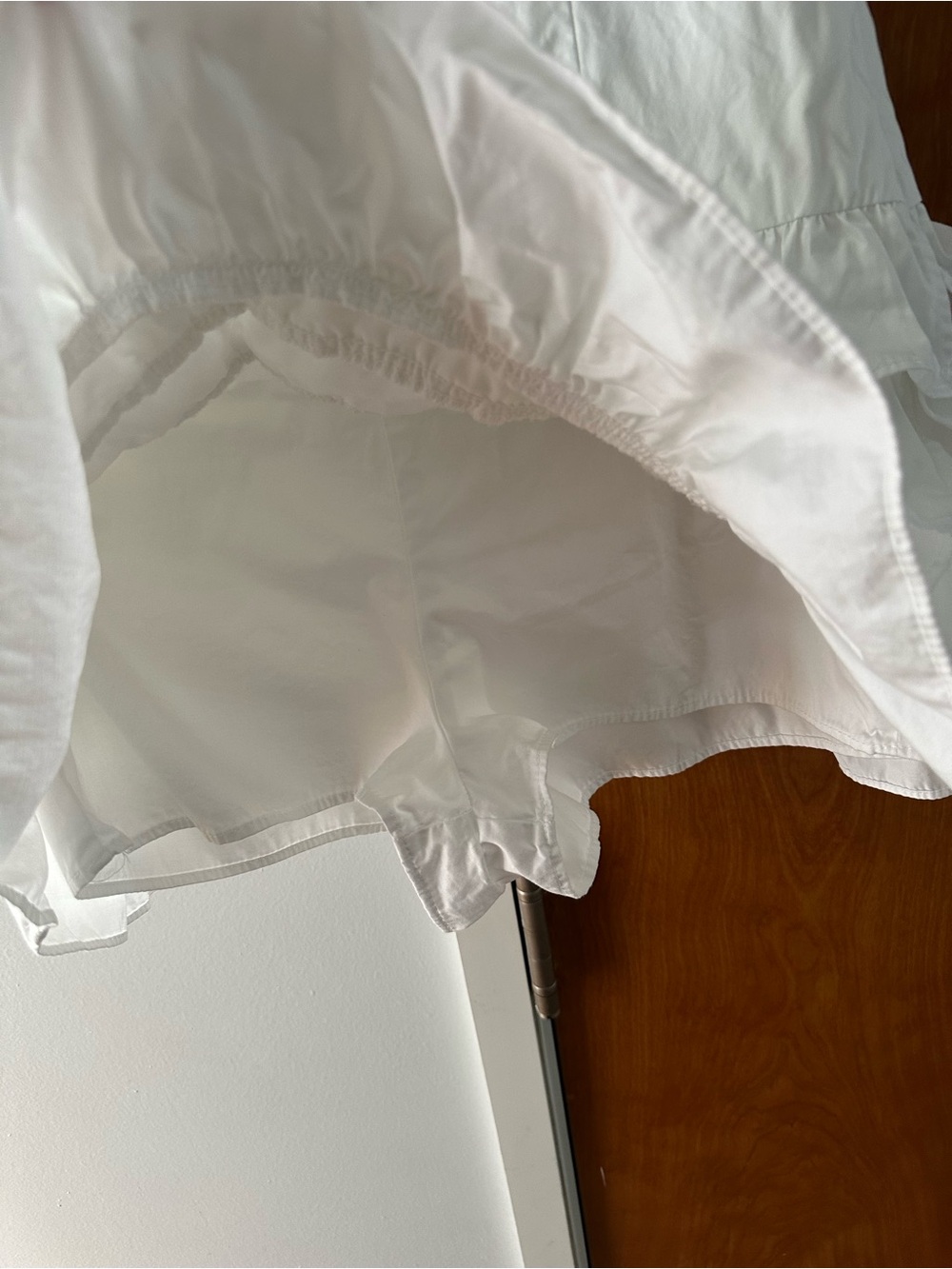 Zara Mini Ruffled Romper White - Picture 2 of 3